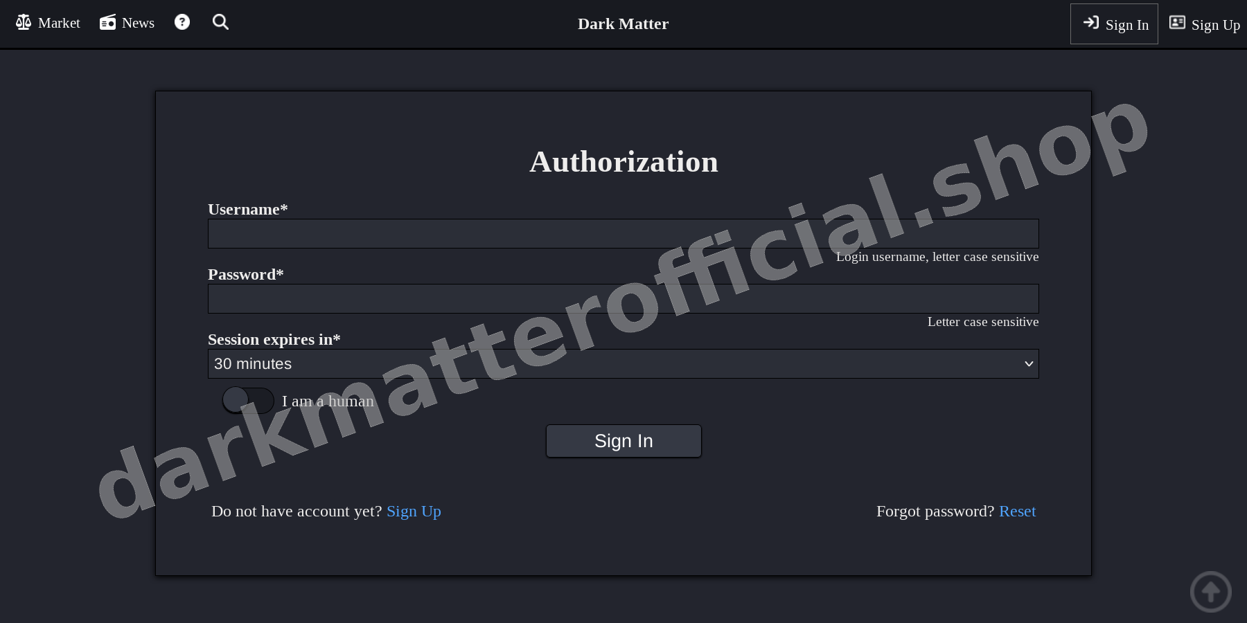 User Login Interface