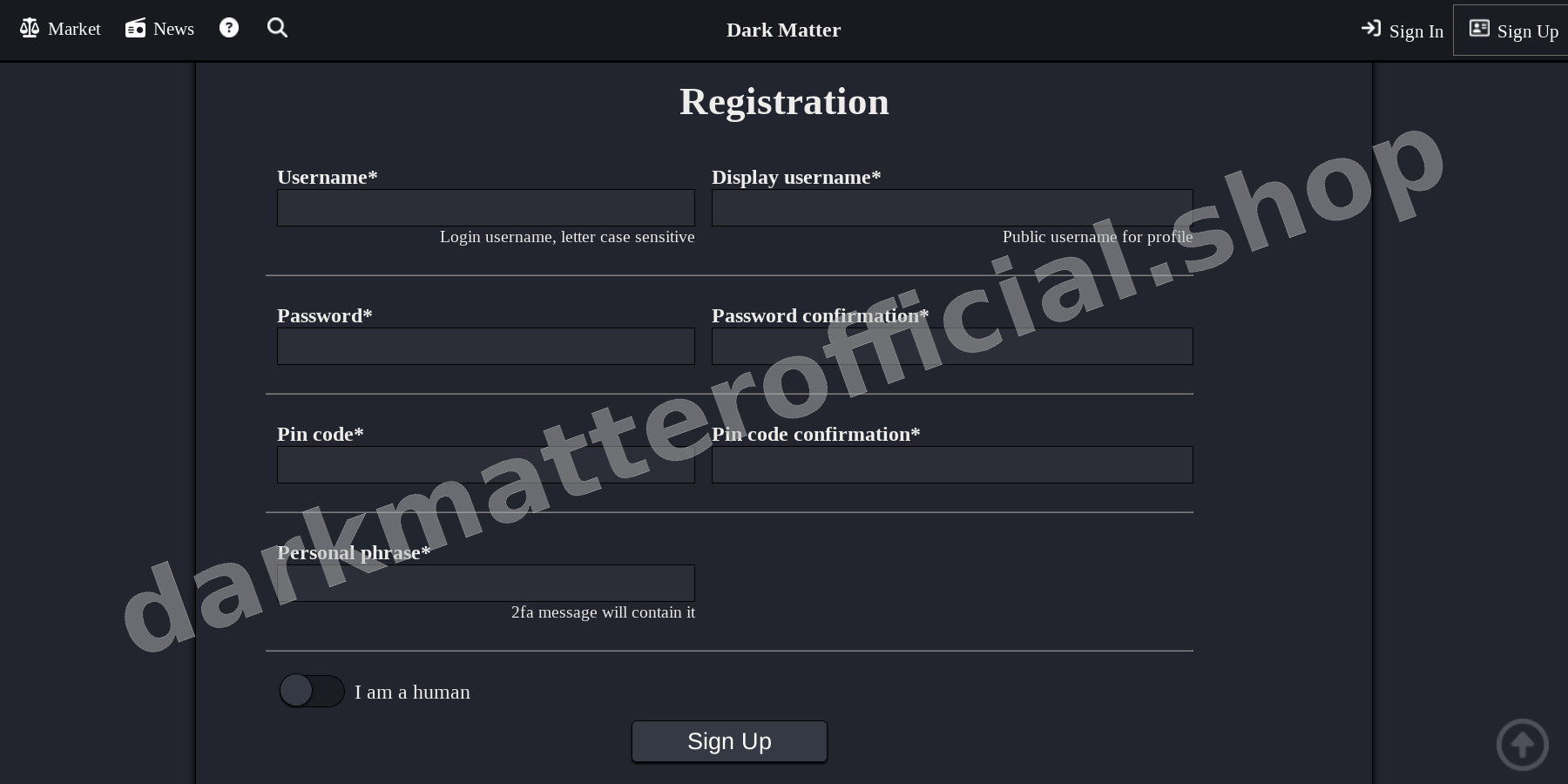 Account Registration Page